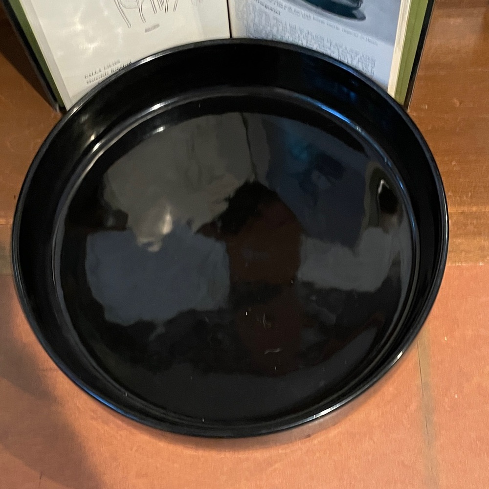Lovely Black Ceramic ikebana Bowl